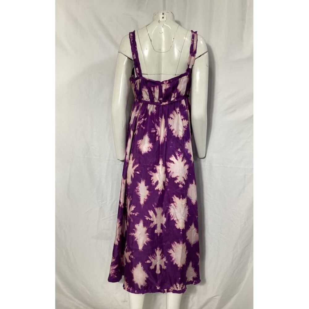 Ulla Johnson Penelope Printed Maxi Dress in Purple Silk - Picture 8 of 10